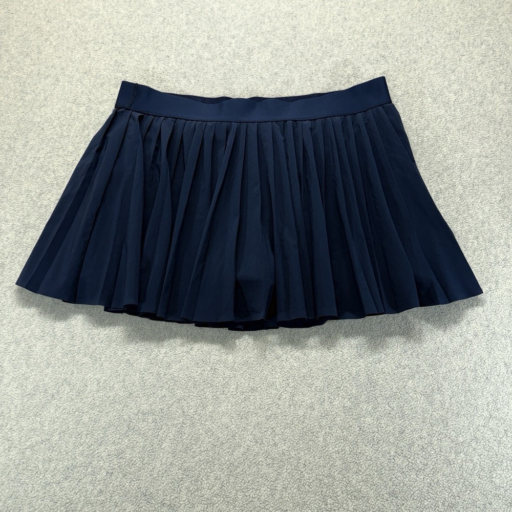 Aritzia Golden Womens Navy Pleated Tennis Skort Athletic‎ Mini Skirt 2XL